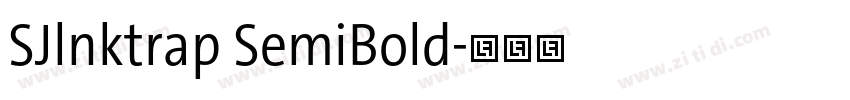 SJlnktrap SemiBold字体转换